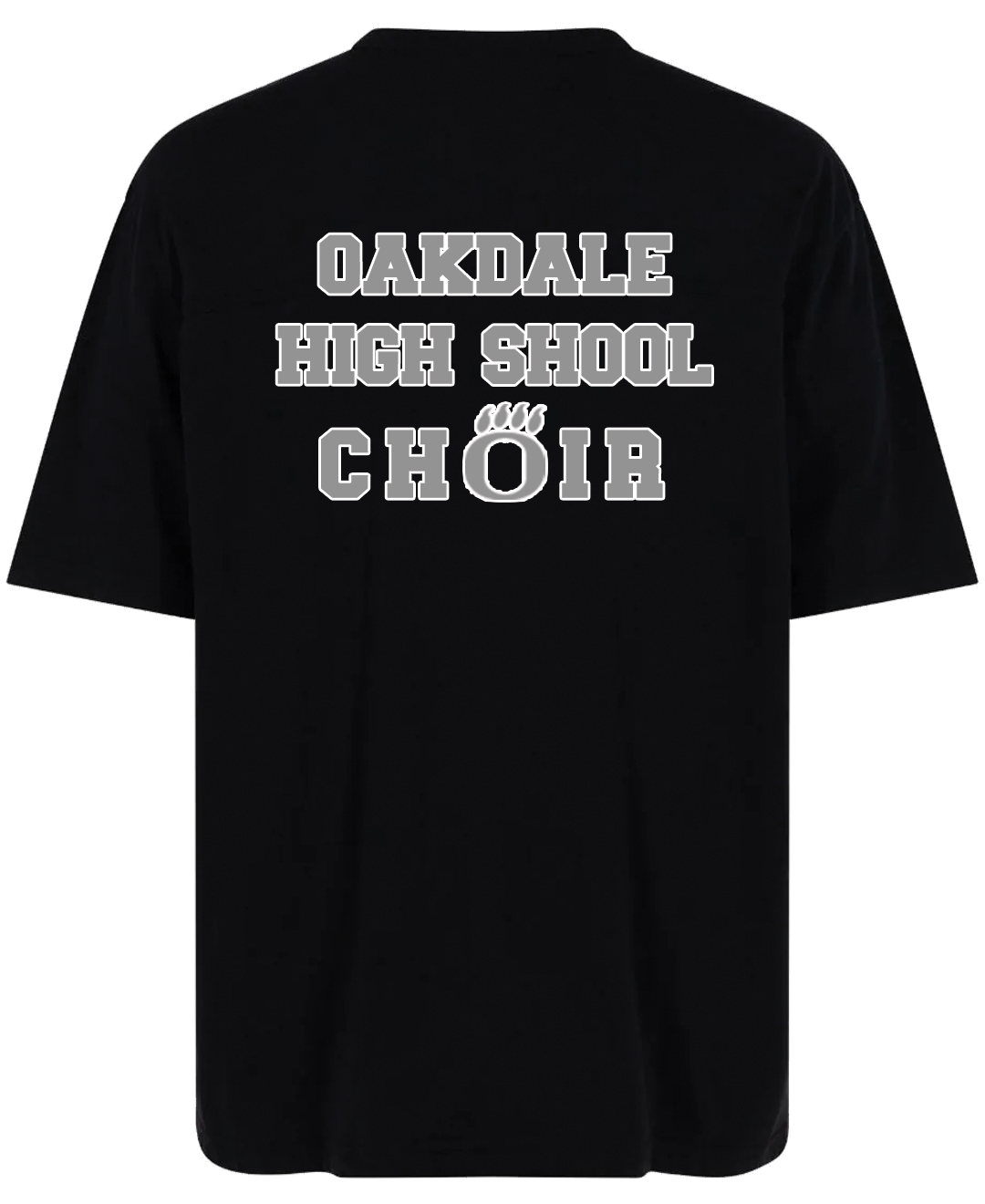 black t-shirt back